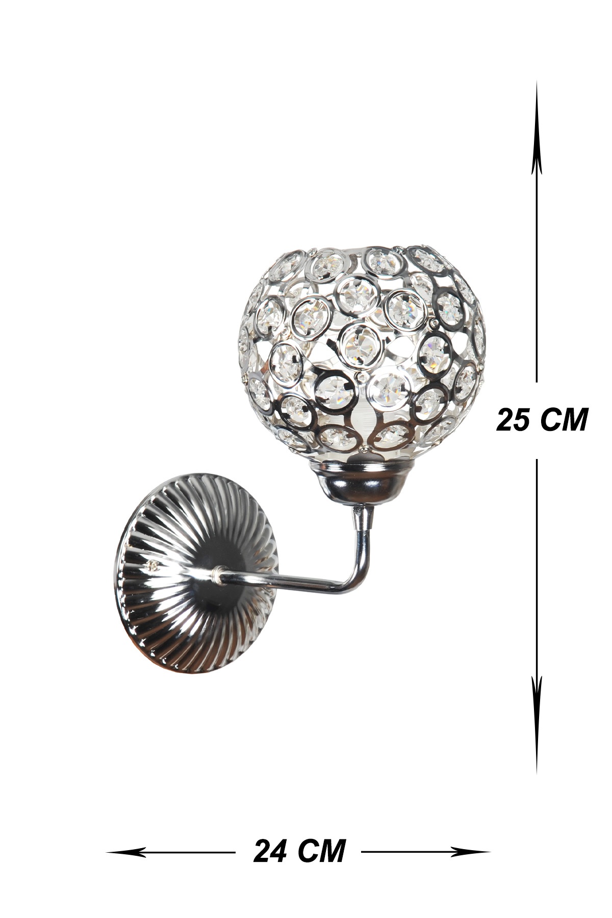 GALE APLİK E-27 KROM (ELMAS)