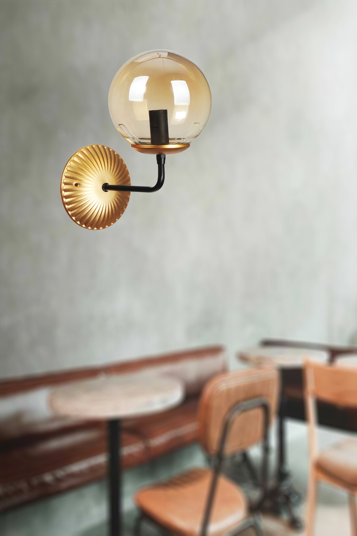 GALE APLİK E-14 SİYAH GOLD (GLOP BAL CAM)